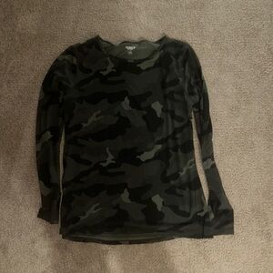 Green Camo Long Sleeve Shirt